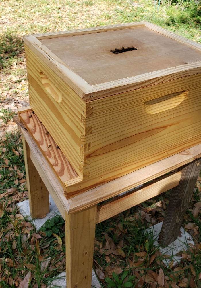 Complete Beehive Custom Vented Roof Deep Brood Box